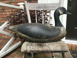 Antique Vintage Old Wooden Early Joe Lincoln Goose Decoy