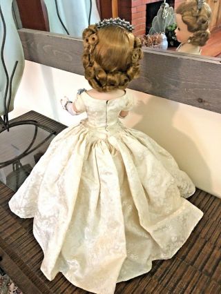 ANTIQUE MADAME ALEXANDER 18 INCH MARGARET QUEEN ELIZABETH 11 DOLL,  GORGEOUS 8