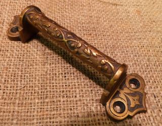 Vintage Victorian Eastlake Brass 5 Inch Handle