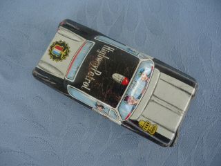 vintage tin toy police car highway patrol japan 2