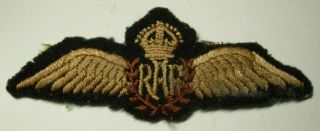 Ww2 Raf Padded Pilot Wing - Hand Sewn - Was Worn - Royal Air Force