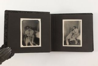 1925 Latvia Nudist Album Naked Nude Man Woman Gay 40 Antique Real Photos