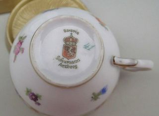 Vintage Schumann Dresden Bavaria Demitasse Cup And Saucer 1920 7