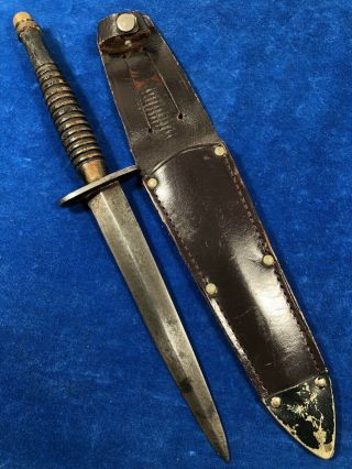 Very Rare Ww2 British Commando Dagger/fighting Knife Wwii