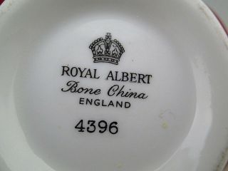 Vintage Royal Albert England 4396 Tea Cup and Saucer 7