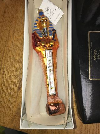 Christopher Radko Cheops Glass Ornament Mysteries of Ancient Egypt NIB 1998 2