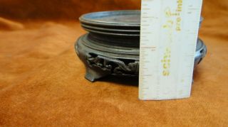 Vintage Small Chinese Wooden Base or Display Stand for Vase,  Bowl,  Figurine 4