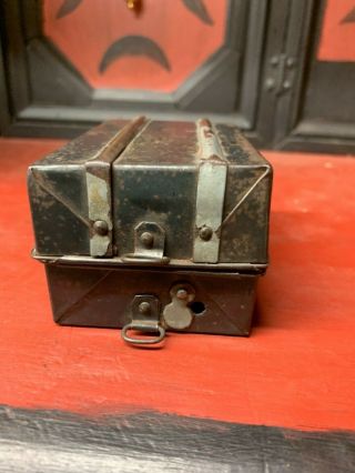 19thc Tin Match Safe Aafa Americana Decorative Arts Metalware