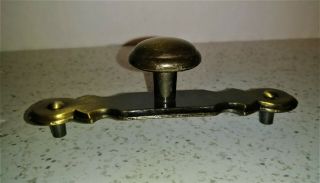 10 Vintage Brass Kitchen Drawer Cabinet Pull Knob Handles National Lock 4 1/3 