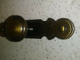10 Vintage Brass Kitchen Drawer Cabinet Pull Knob Handles National Lock 4 1/3 