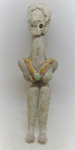 Scarce Circa 2000bce Ancient Indus Valley Harappan Fertility Figure Unusual Type
