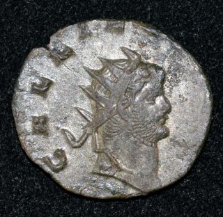 Ancient Roman,  Gallienus Ae Antoninianus Brockage Error Ef Die Clash