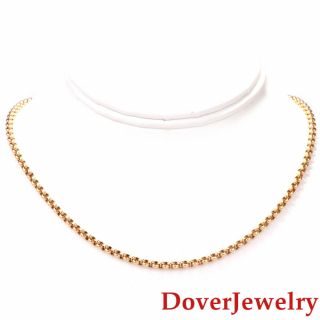 Chopard 18k Yellow Gold 3.  5mm Chain Necklace 17.  8 Grams Nr