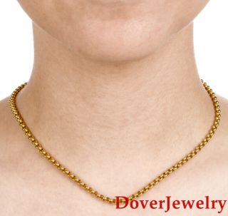 Chopard 18K Yellow Gold 3.  5mm Chain Necklace 17.  8 Grams NR 2