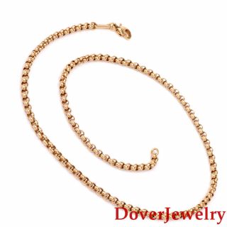 Chopard 18K Yellow Gold 3.  5mm Chain Necklace 17.  8 Grams NR 3