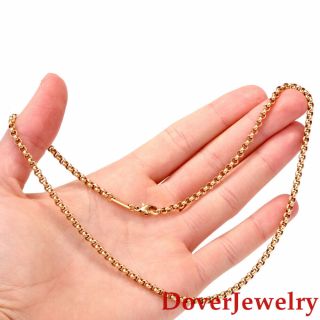 Chopard 18K Yellow Gold 3.  5mm Chain Necklace 17.  8 Grams NR 5