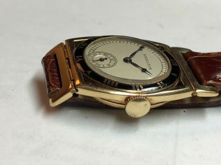 Rare Vintage Hamilton Piping Rock 14k Gold Wristwatch c.  1930s 8