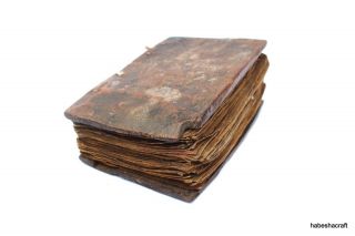 Antique HANDWRITTEN ETHIOPIAN COPTIC BIBLE,  MANUSCRIPT 18th century,  272 pages 12