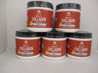 5 Ancient Nutrition Multi Collagen Protein Vanilla 9oz Each Exp: 8/20 Cb 1099