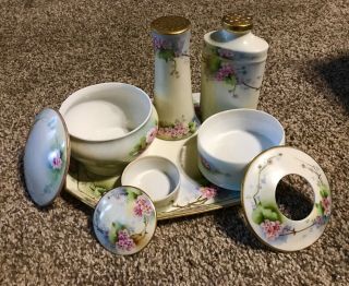 Antique Hand Painted Porcelain Set,  Circa 1900,  By My Great Great Aunt 4