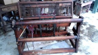 antique Weaver ' s Delight weaving loom Newcomb Loom Co.  Davenport Iowa 4 Harness 4