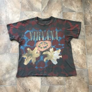 Authentic Vintage 1993 Nirvana Heart Shaped Box Very Rare T Shirt