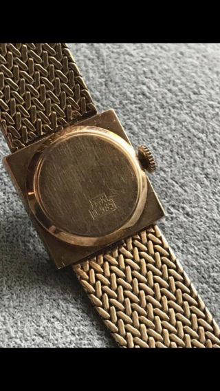 Vintage 14k Gold Ermaten 17 Rubis Incabloc Ladies Watch 35.  6g Scrap 11