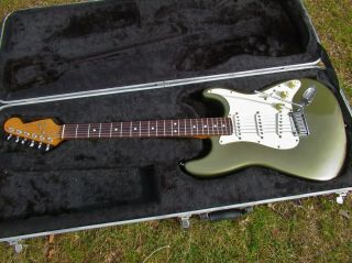 Fender Stratocaster Guitar,  1989,  Green,  Vintage Custom Shop Pu 