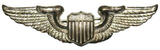 Us Wwii British Made 3 " Aaf Army Air Force Pilot Wings