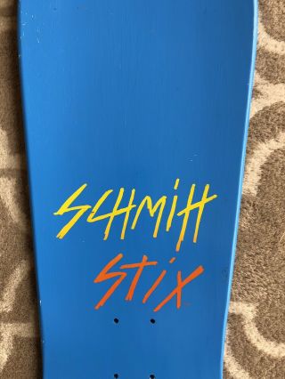 Schmitt Stix Tarampula Grosso Blocks Shape Vintage Skateboard Deck NOS 7