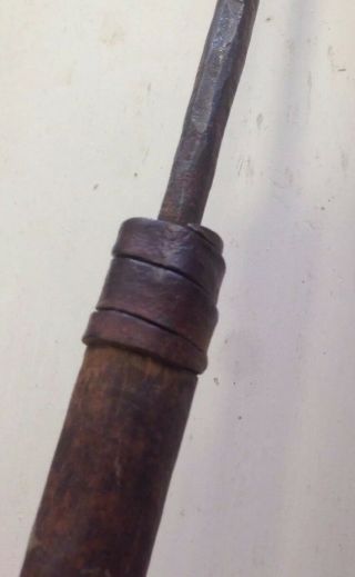 Indian Antique Hand Forged Steel African Hunting War Spear Head 7