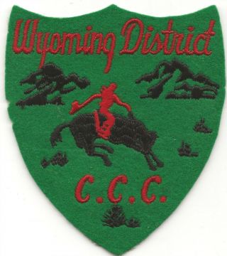 Not Often Seen On Wool Felt Wyoming District Civilian Conservation Corp Ssi