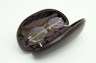 Authentic Boucheron Vintage Eyeglasses 14KWG Rimless Gold Limited Edition 9p1854 2