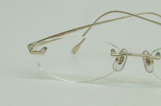 Authentic Boucheron Vintage Eyeglasses 14KWG Rimless Gold Limited Edition 9p1854 8
