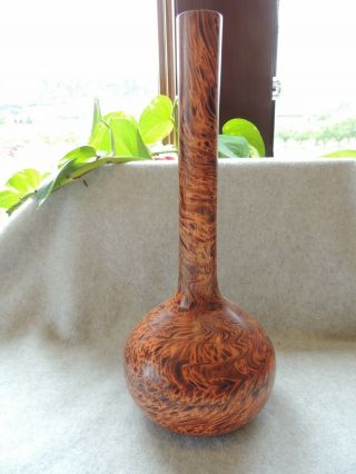 Burl Vase Wooden Maple,  Antique Or Displayed