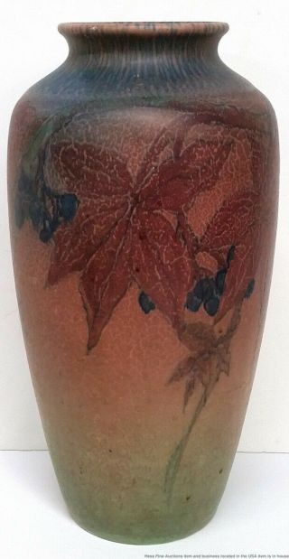 Antique Rookwood Elizabeth Lincoln Arts Crafts 614c Matte Art Pottery Vase 1926