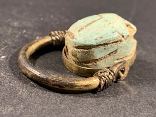 POSS GOLD GUILD ANCIENT EGYPTIAN SCARAB RING CIRCA 990 - 660BCE 5