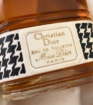 RARE VINTAGE 1940 ' S CHRISTIAN DIOR MISS DIOR PERFUME 2 PIECE GIFT SET 8