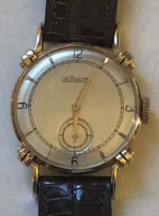 Vintage Watch Jaeger Lecoultre 14k Solid Gold 1948 Knotted Lugd