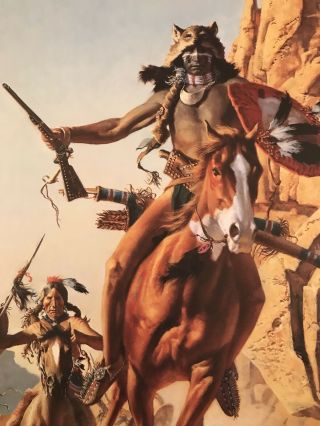 Frank Mccarthy " In The Path Of The Ancient Ones " Signed Small Print