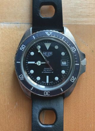 Vintage Heuer 980 006 Quartz Professional Divers Watch.