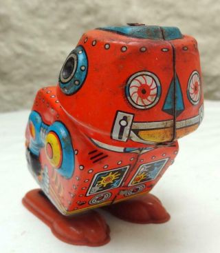 Vintage Yone Robot Wind Up Tin Plate Japanese Toy Model Number 2097
