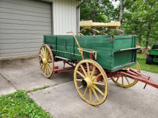Horse Drawn Wagon - Farm Wagon - Antique Wagon With Handbrake All 2