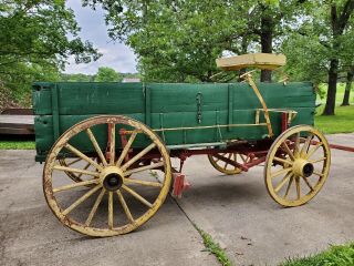 Horse Drawn Wagon - Farm Wagon - Antique Wagon With Handbrake All 4