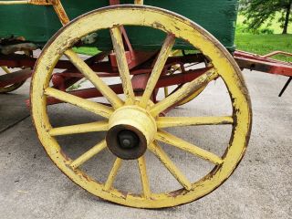 Horse Drawn Wagon - Farm Wagon - Antique Wagon With Handbrake All 5