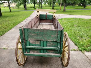 Horse Drawn Wagon - Farm Wagon - Antique Wagon With Handbrake All 9