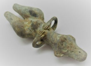Rare Ancient Amlash Bactria Bronze Steatopygous Fertility Figure 800 - 700bce