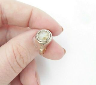 15ct Gold Ring,  Victorian Old Mine Rose Cut Diamond