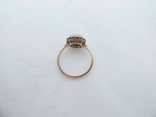 15ct gold ring,  Victorian old mine rose cut diamond 2