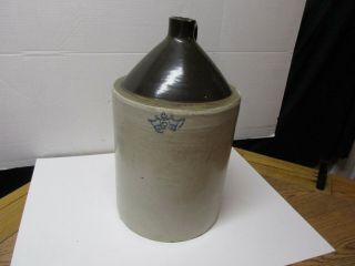 Vintage Bristol Myers Stoneware 5 Gallon Jug Crock - Gentian Compound